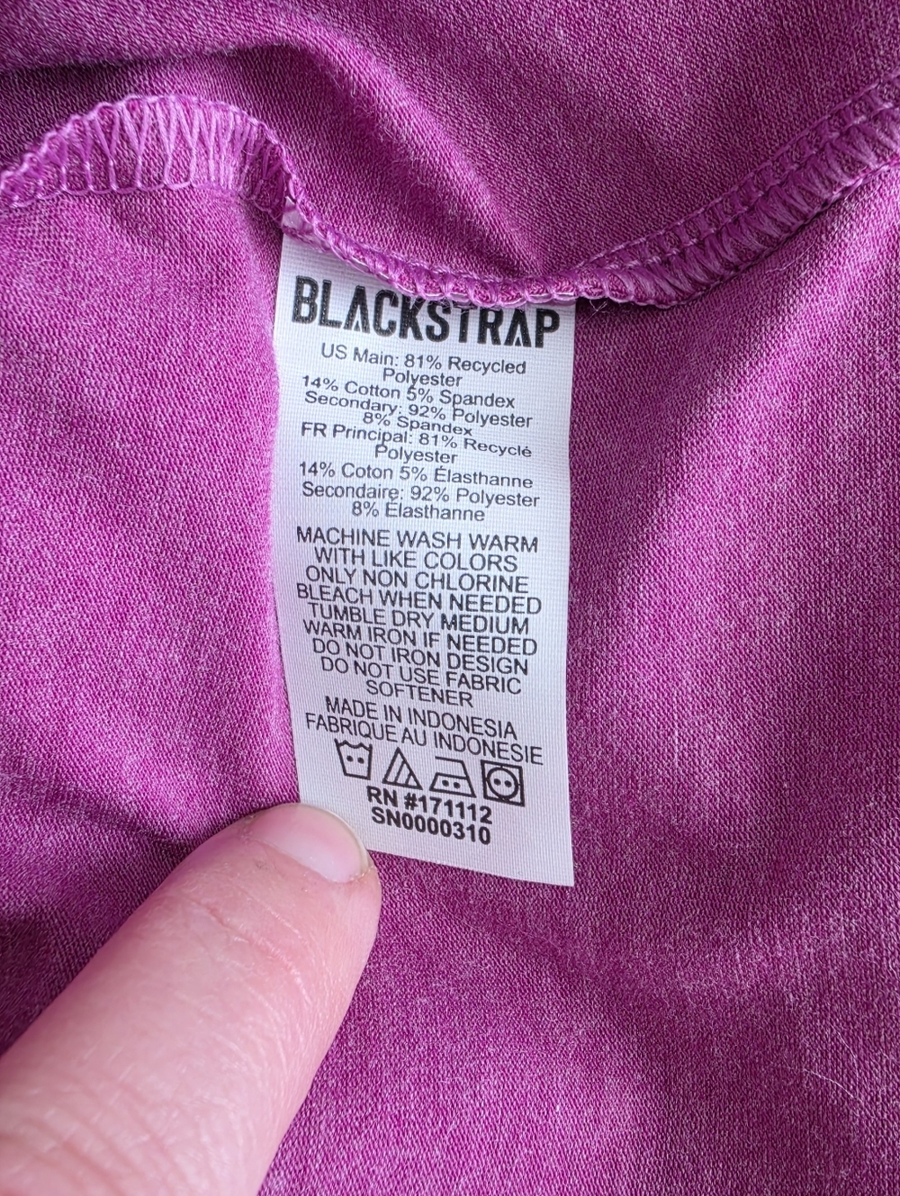 BlackStrap Aspect Long Sleeve Performance Top Pink Women’s M Activewear - Picture 6 of 8